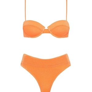 Dylla Apricot Sparkle Set (XS top S bottom)